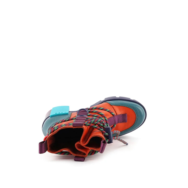 United Nude Grip Desert Mid Bungee Botki Damskie na Obcasie Pomarańczowe