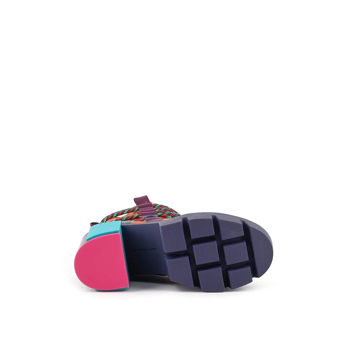United Nude Grip Desert Mid Bungee Botki Damskie na Obcasie Pomarańczowe