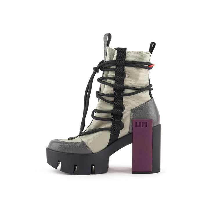 United Nude Grip Desert Mid Sustained Grey Botki Damskie na Obcasie Szare