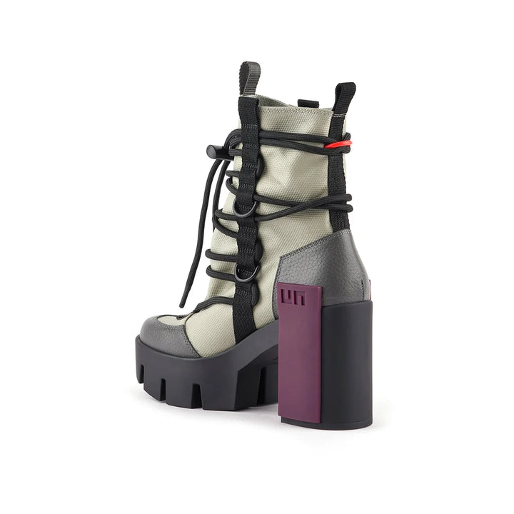 United Nude Grip Desert Mid Sustained Grey Botki Damskie na Obcasie Szare