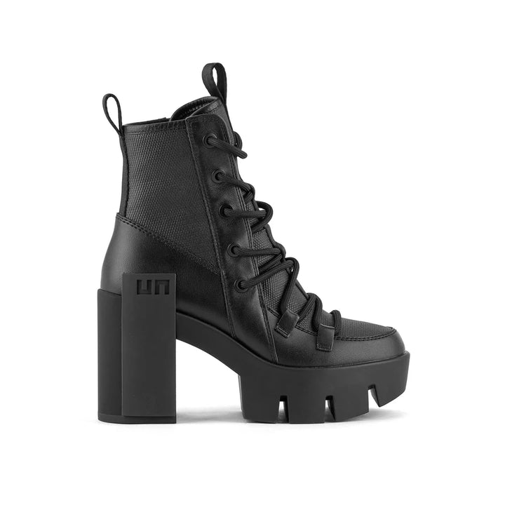 United Nude Grip Explorer Mid Black Botki Damskie na Obcasie Czarne
