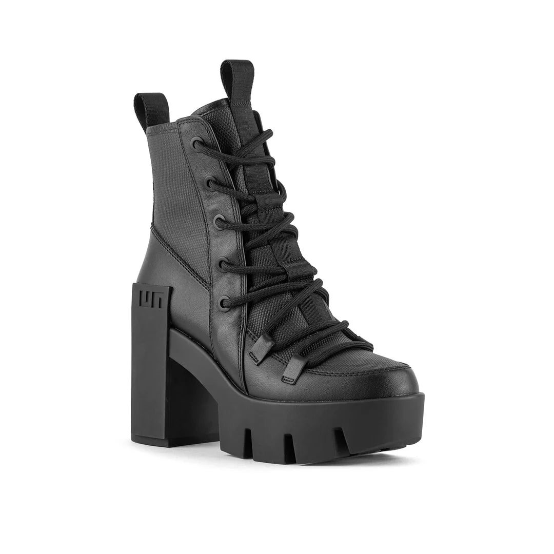 United Nude Grip Explorer Mid Black Botki Damskie na Obcasie Czarne