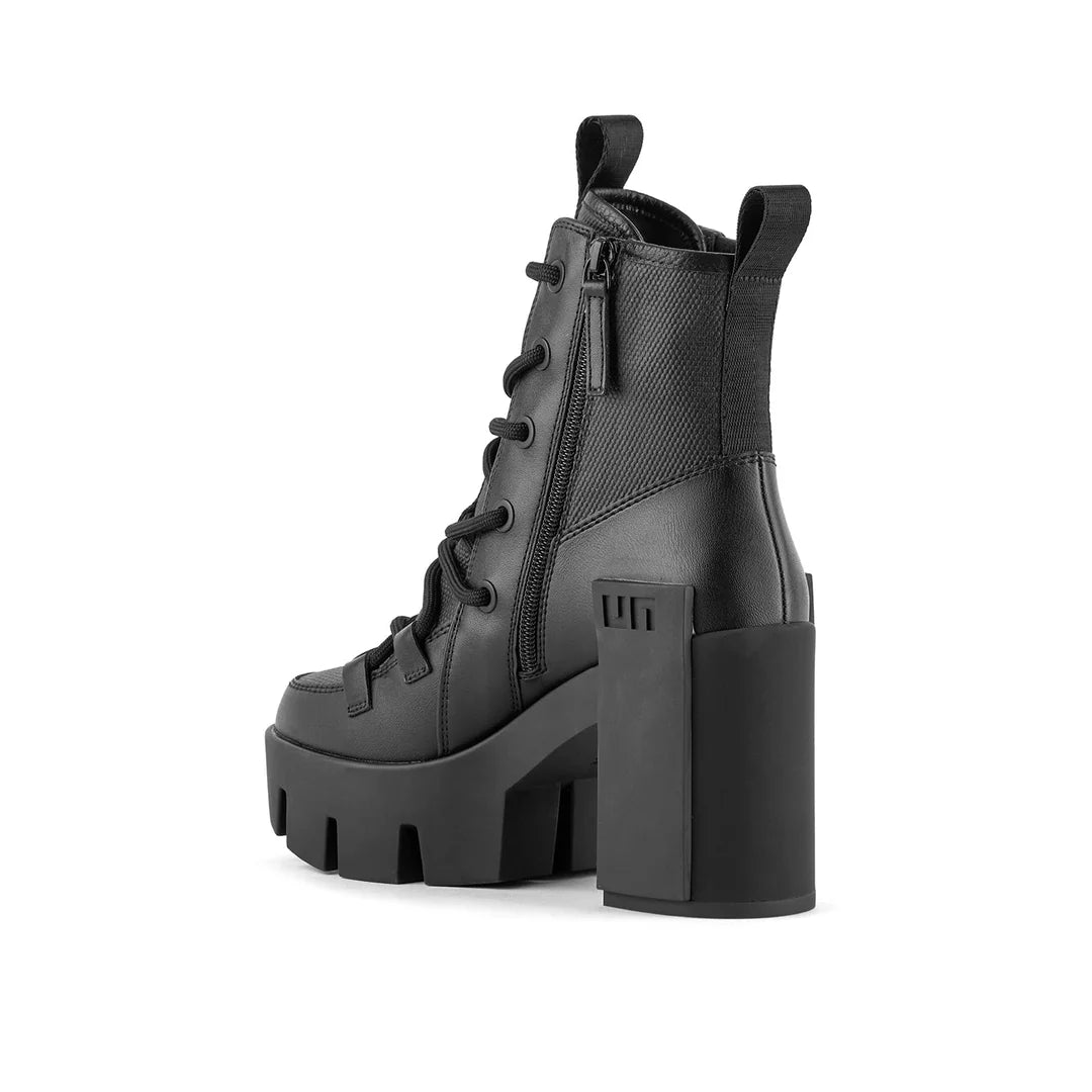 United Nude Grip Explorer Mid Black Botki Damskie na Obcasie Czarne