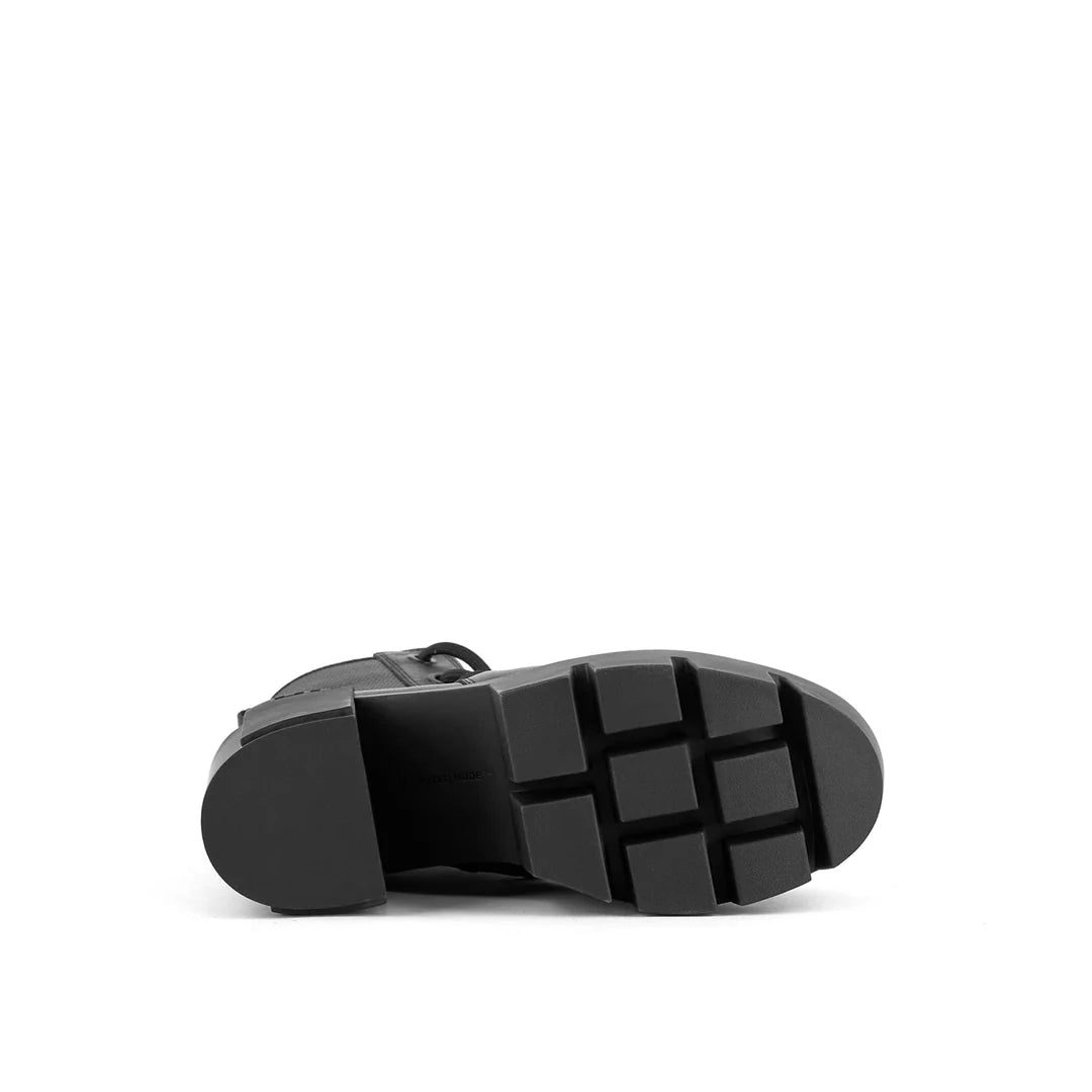 United Nude Grip Explorer Mid Black Botki Damskie na Obcasie Czarne