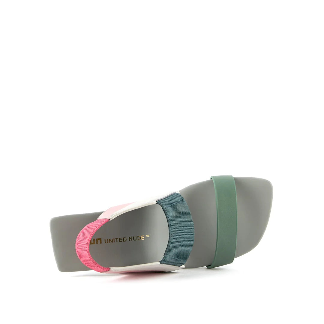 United Nude Loop 3D Hi Future Mix Sandały Damskie Na Obcasie Błękitne