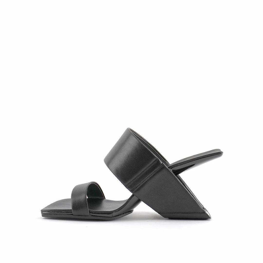 United Nude Loop Hi Black Sandały Damskie Na Obcasie Czarne