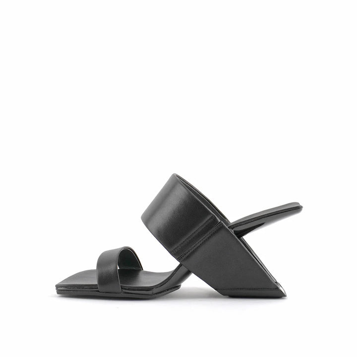 United Nude Loop Hi Black Sandały Damskie Na Obcasie Czarne