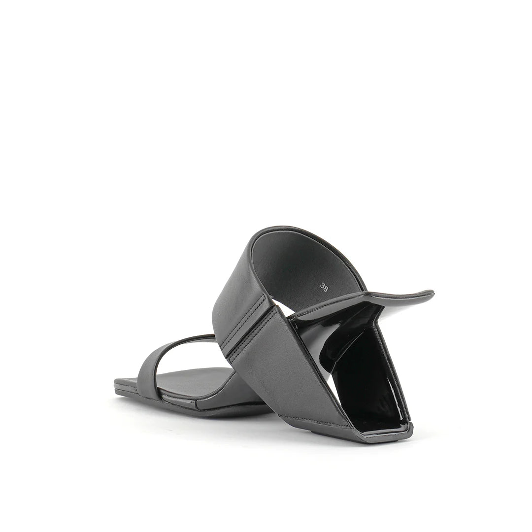United Nude Loop Hi Black Sandały Damskie Na Obcasie Czarne