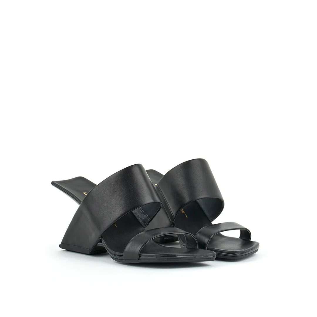 United Nude Loop Hi Black Sandały Damskie Na Obcasie Czarne