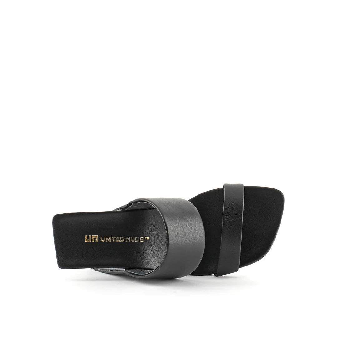 United Nude Loop Hi Black Sandały Damskie Na Obcasie Czarne