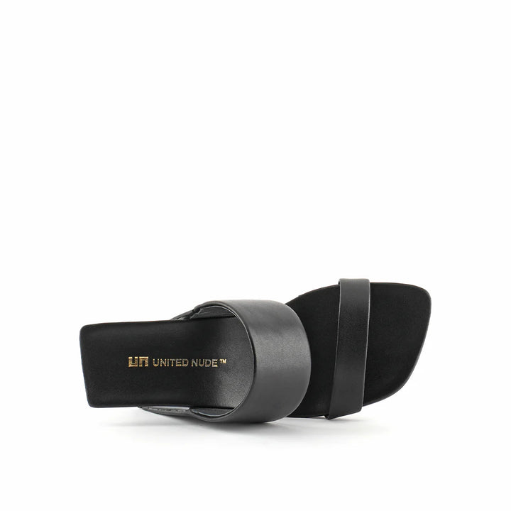 United Nude Loop Hi Black Sandały Damskie Na Obcasie Czarne