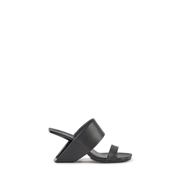 United Nude Loop Hi Black Sandały Damskie Na Obcasie Czarne