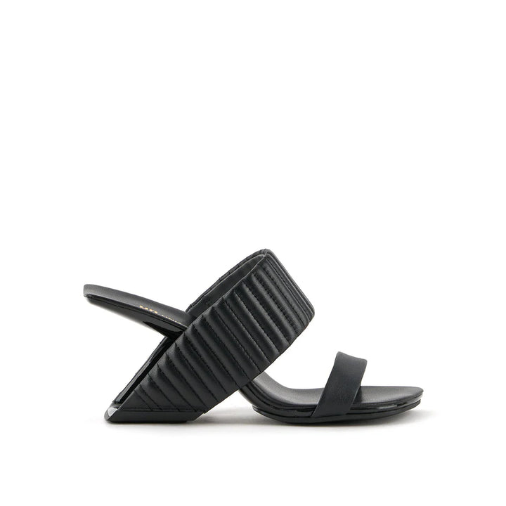 United Nude Loop Hi Black Puffer Sandały Damskie Na Obcasie Czarne