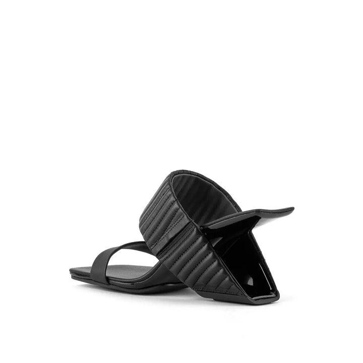 United Nude Loop Hi Black Puffer Sandały Damskie Na Obcasie Czarne