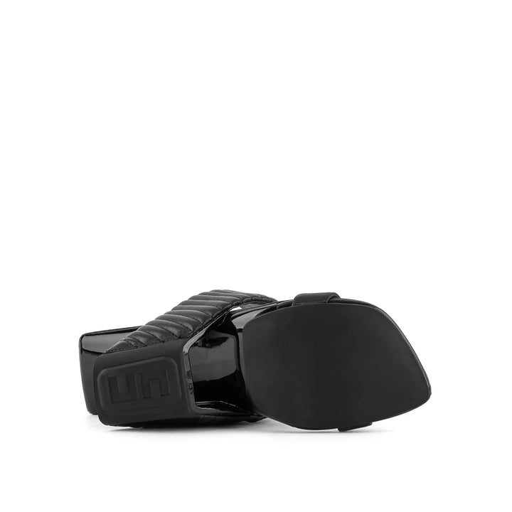 United Nude Loop Hi Black Puffer Sandały Damskie Na Obcasie Czarne