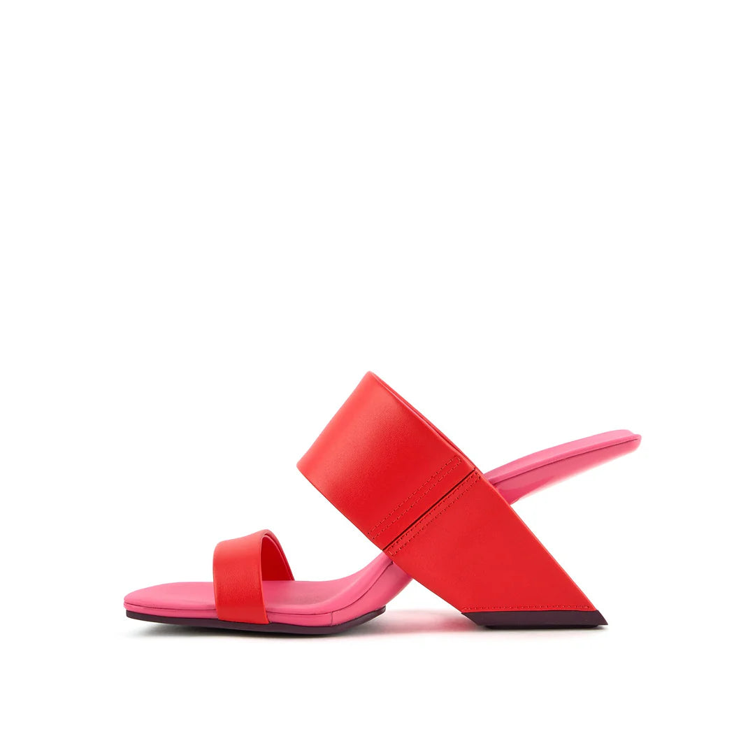 United Nude Loop Hi Lily Sandały Damskie Na Obcasie Czerwone