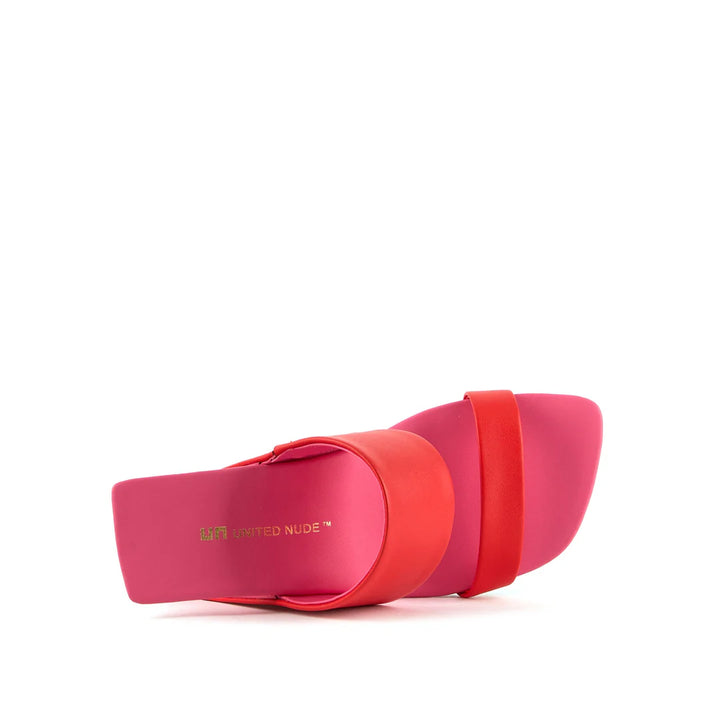 United Nude Loop Hi Lily Sandały Damskie Na Obcasie Czerwone