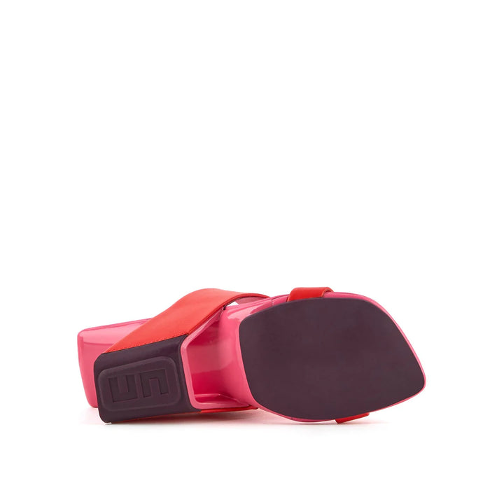 United Nude Loop Hi Lily Sandały Damskie Na Obcasie Czerwone