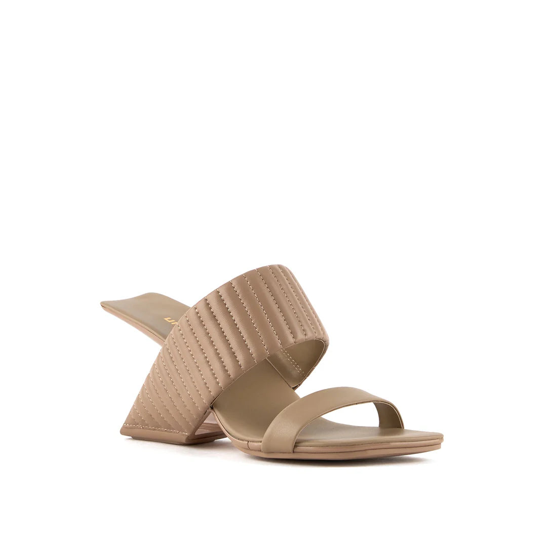 United Nude Loop Hi Timeless Taupe Puffier Sandały Damskie Na Obcasie Beżowe