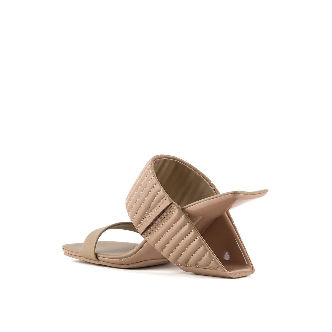 United Nude Loop Hi Timeless Taupe Puffier Sandały Damskie Na Obcasie Beżowe