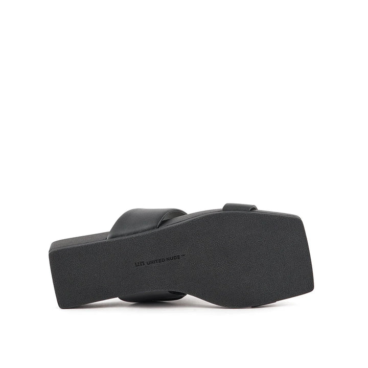 United Nude Loop Lo II Black Klapki Damskie Czarne