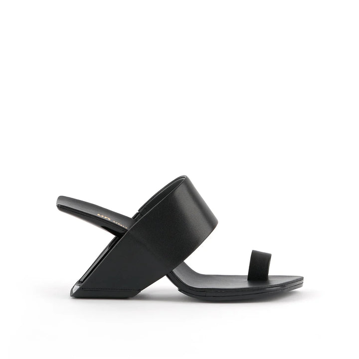 United Nude Loop Toe Hi Black Klapki Damskie na Obcasie Czarne