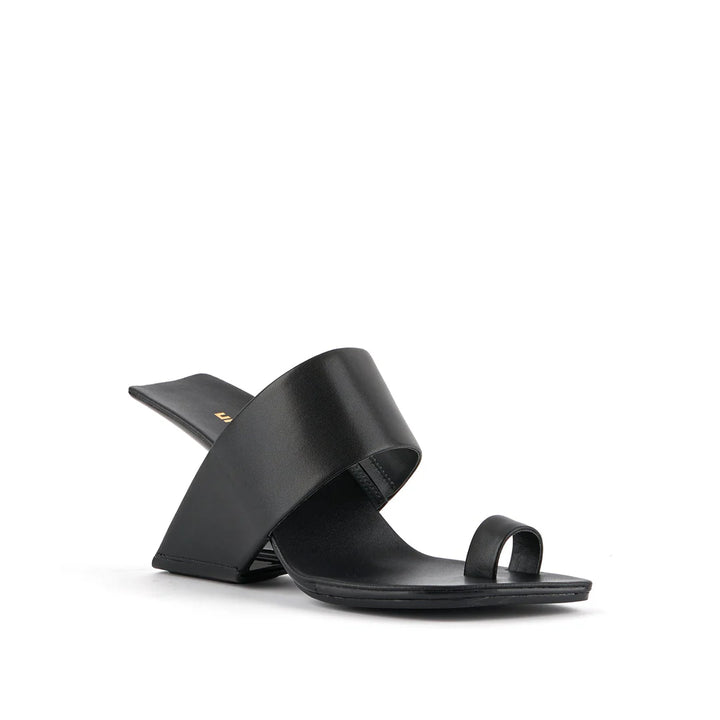 United Nude Loop Toe Hi Black Klapki Damskie na Obcasie Czarne