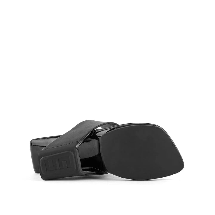 United Nude Loop Toe Hi Cube Ring Black Klapki Damskie na Obcasie Czarne