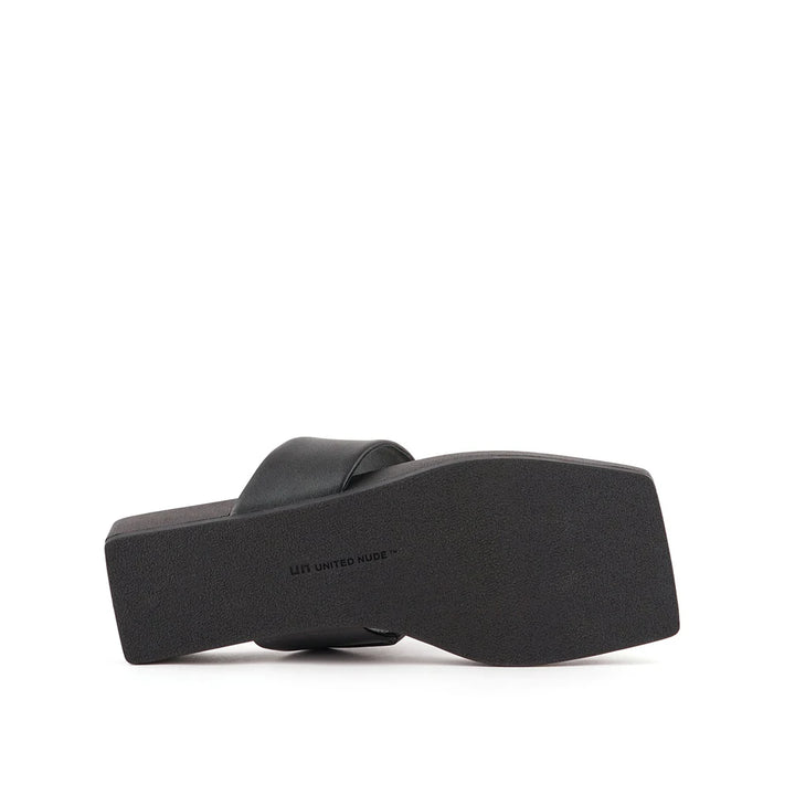 United Nude Loop Toe Lo Cube Ring Black Klapki Damskie Czarne