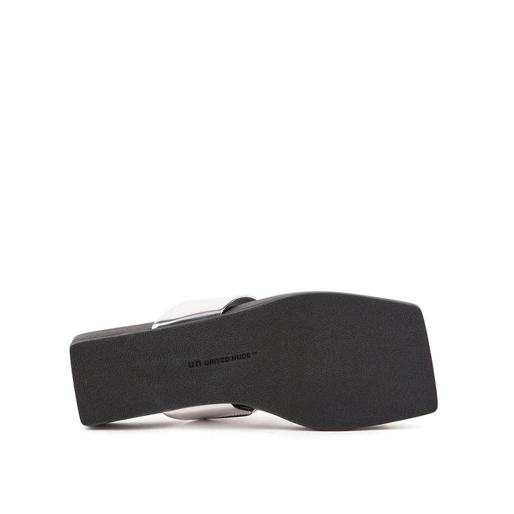 United Nude Loop Toe Lo Cube Ring Silver Klapki Damskie Srebrne