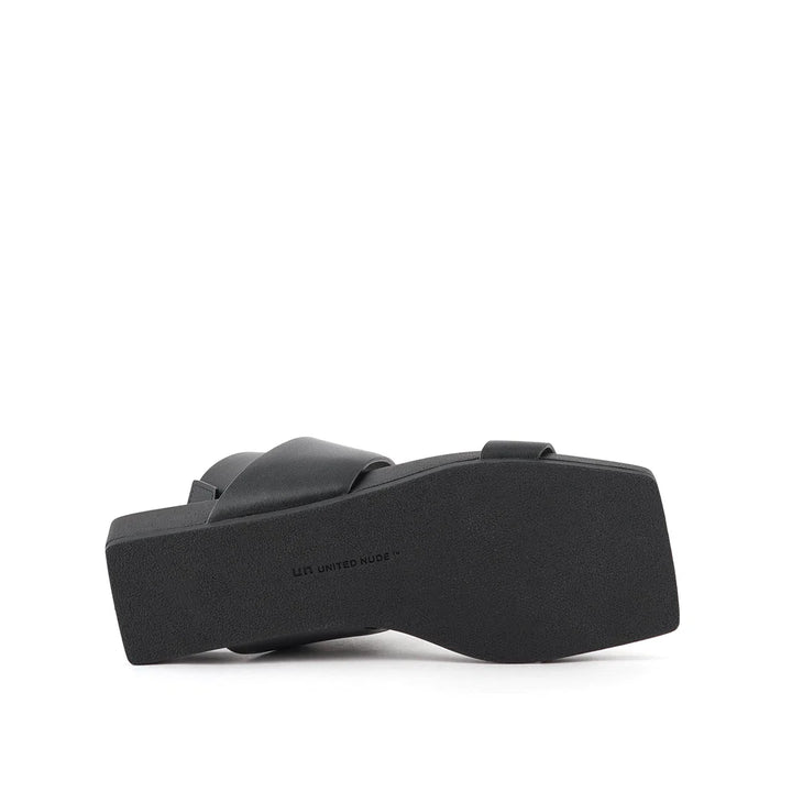 United Nude Loop X Lo Black Sandały Damskie Czarne