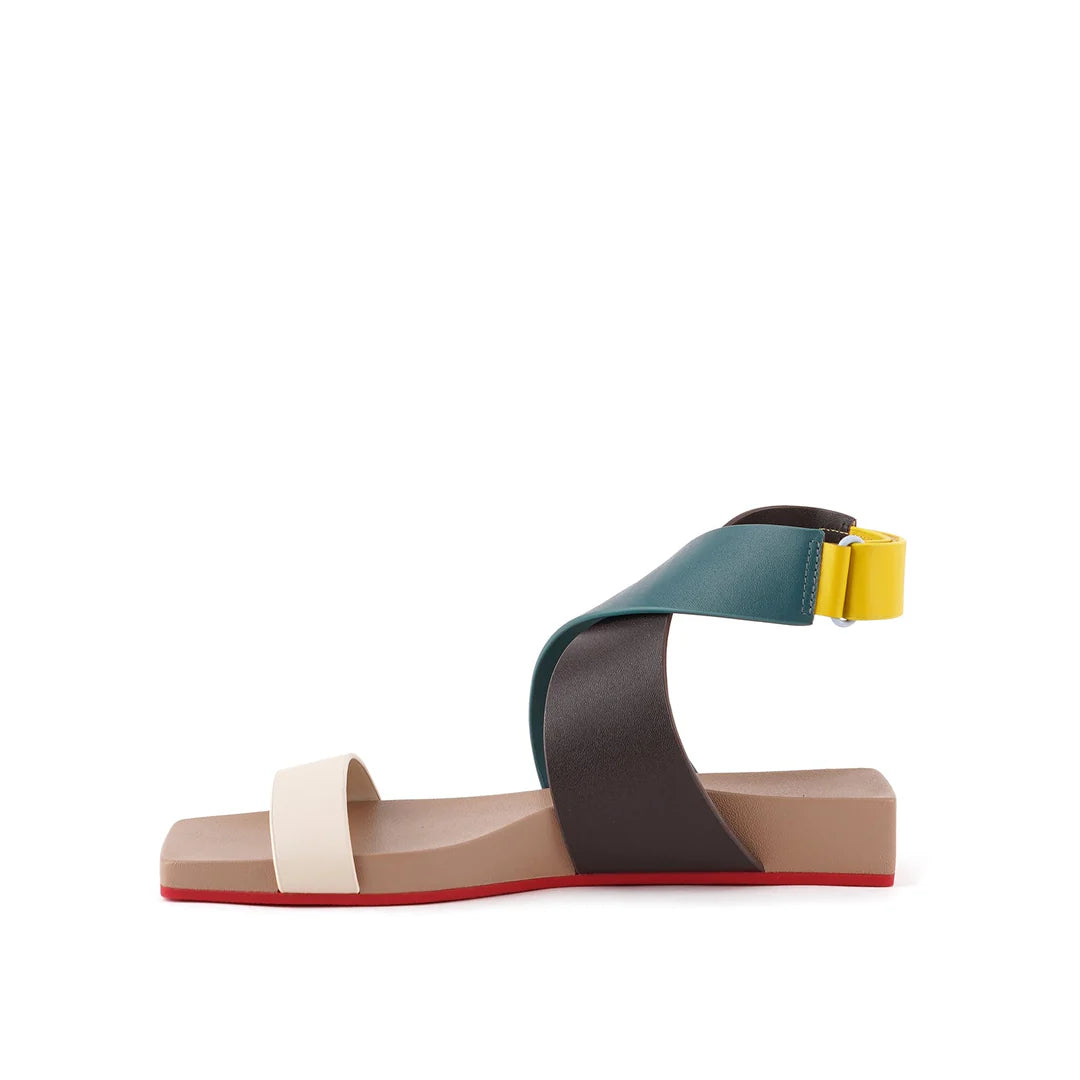 United Nude Loop X Lo Malmo Sandały Damskie Beżowe