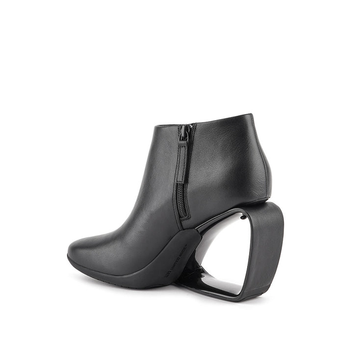 United Nude Mobius Ankle Bootie Hi Black Botki na Obcasie Czarne