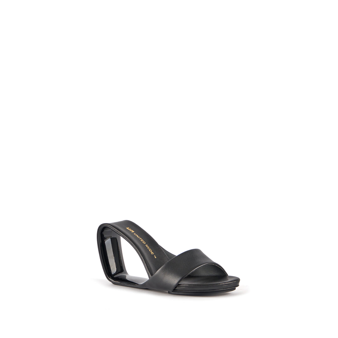 United Nude Mobius Hi Back Klapki na Obcasie Czarne