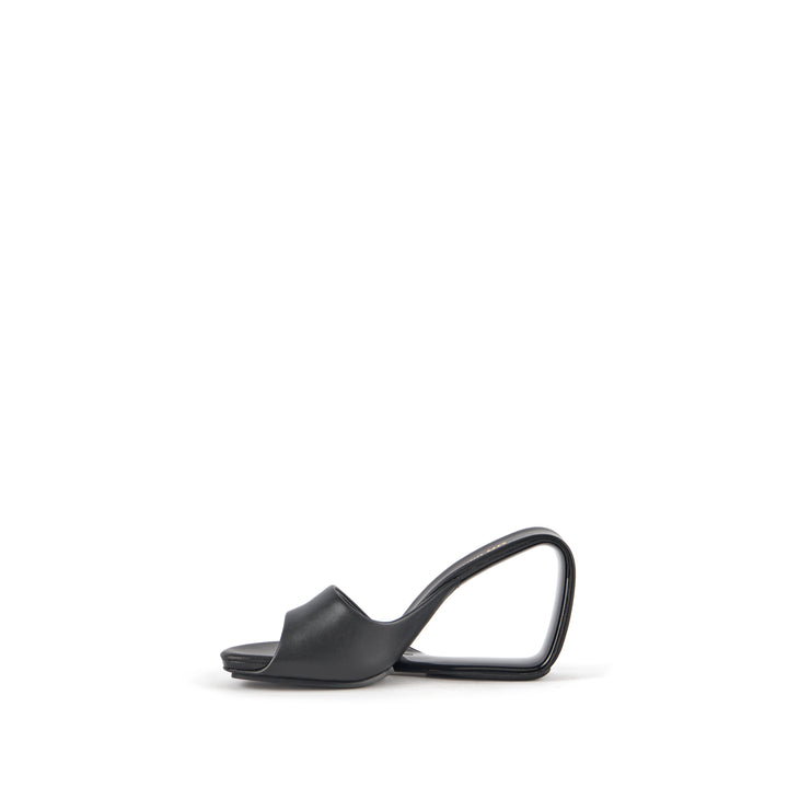 United Nude Mobius Hi Back Klapki na Obcasie Czarne