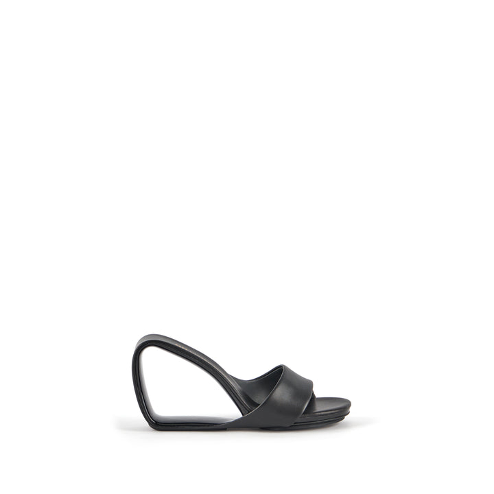 United Nude Mobius Hi Back Klapki na Obcasie Czarne