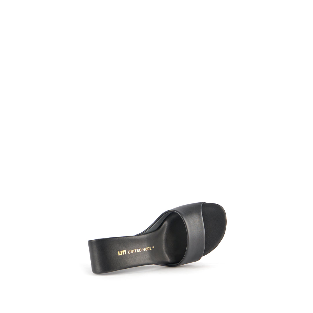United Nude Mobius Hi Back Klapki na Obcasie Czarne
