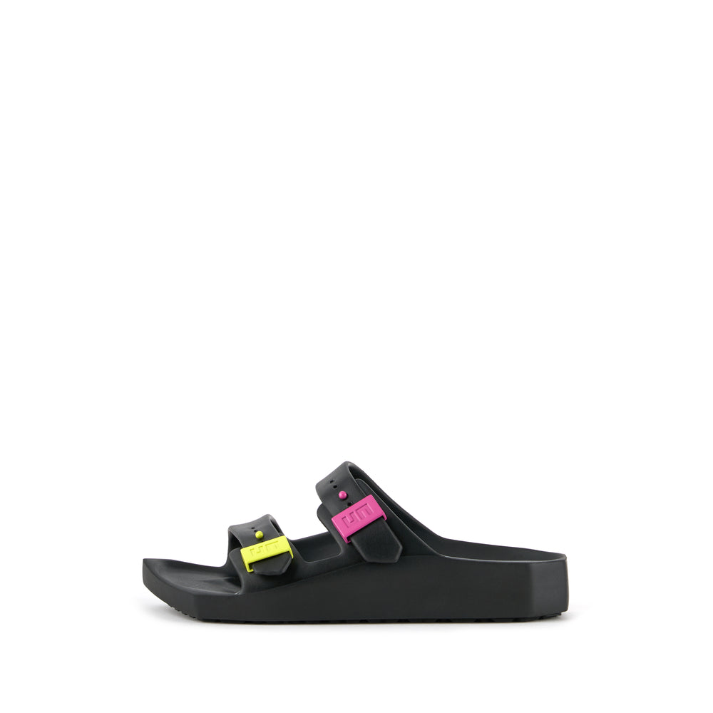 Moses Unisex-L Black + Neon Flair