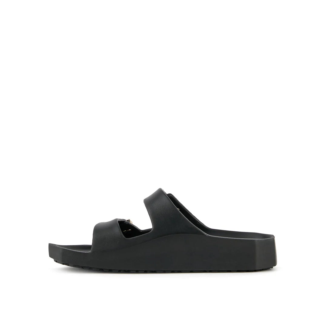 United Nude Moses Unisex Black + Gold Klapki Damskie Czarne