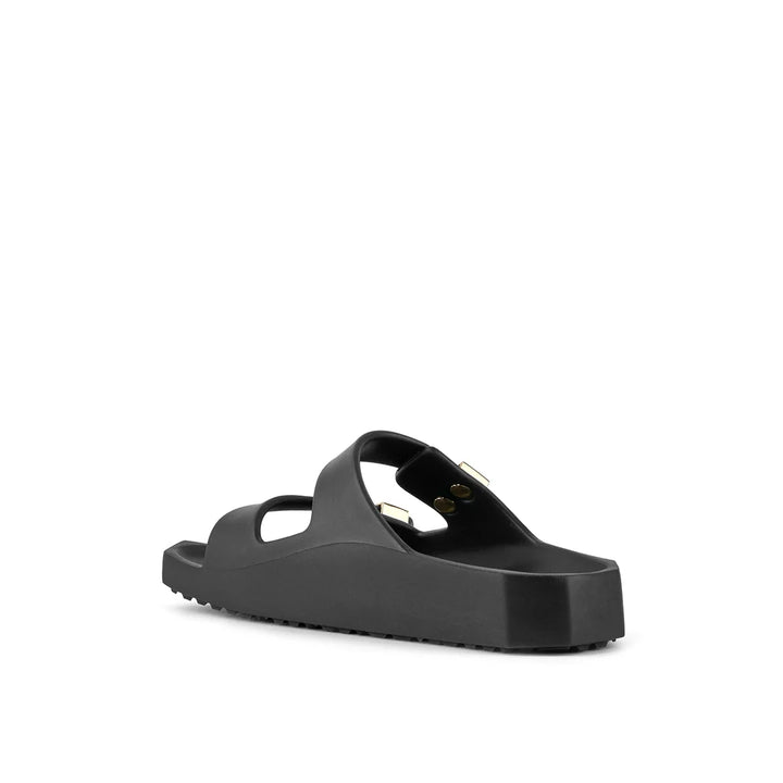 United Nude Moses Unisex Black + Gold Klapki Damskie Czarne