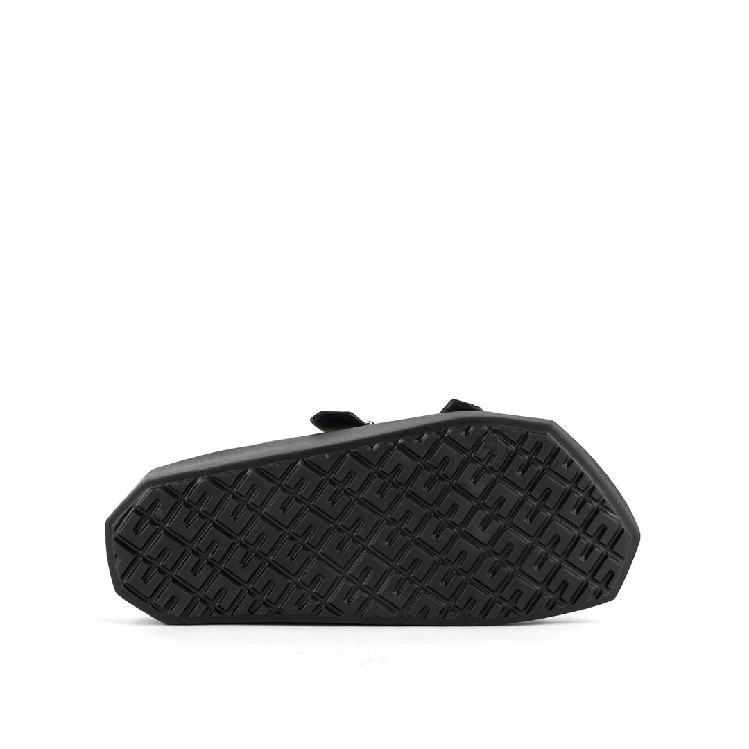 United Nude Moses Unisex Black + Gold Klapki Damskie Czarne