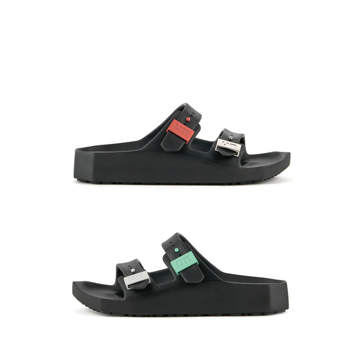 United Nude Moses Unisex  Black + Nebula Klapki Damskie Czarne
