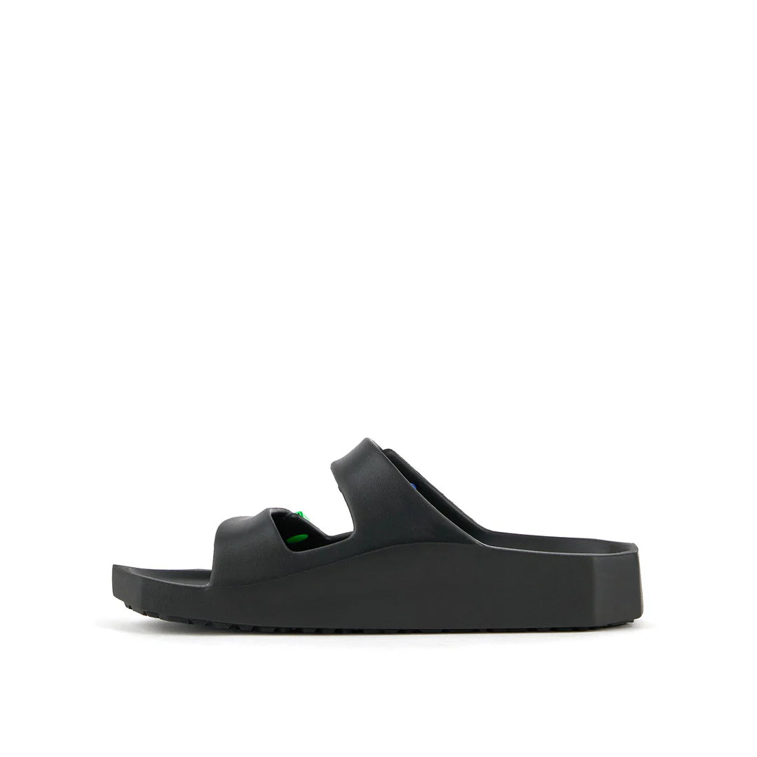 United Nude Moses Unisex Black + Neon Flair Klapki Damskie Czarne