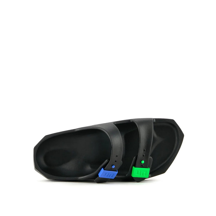 United Nude Moses Unisex Black + Neon Flair Klapki Damskie Czarne