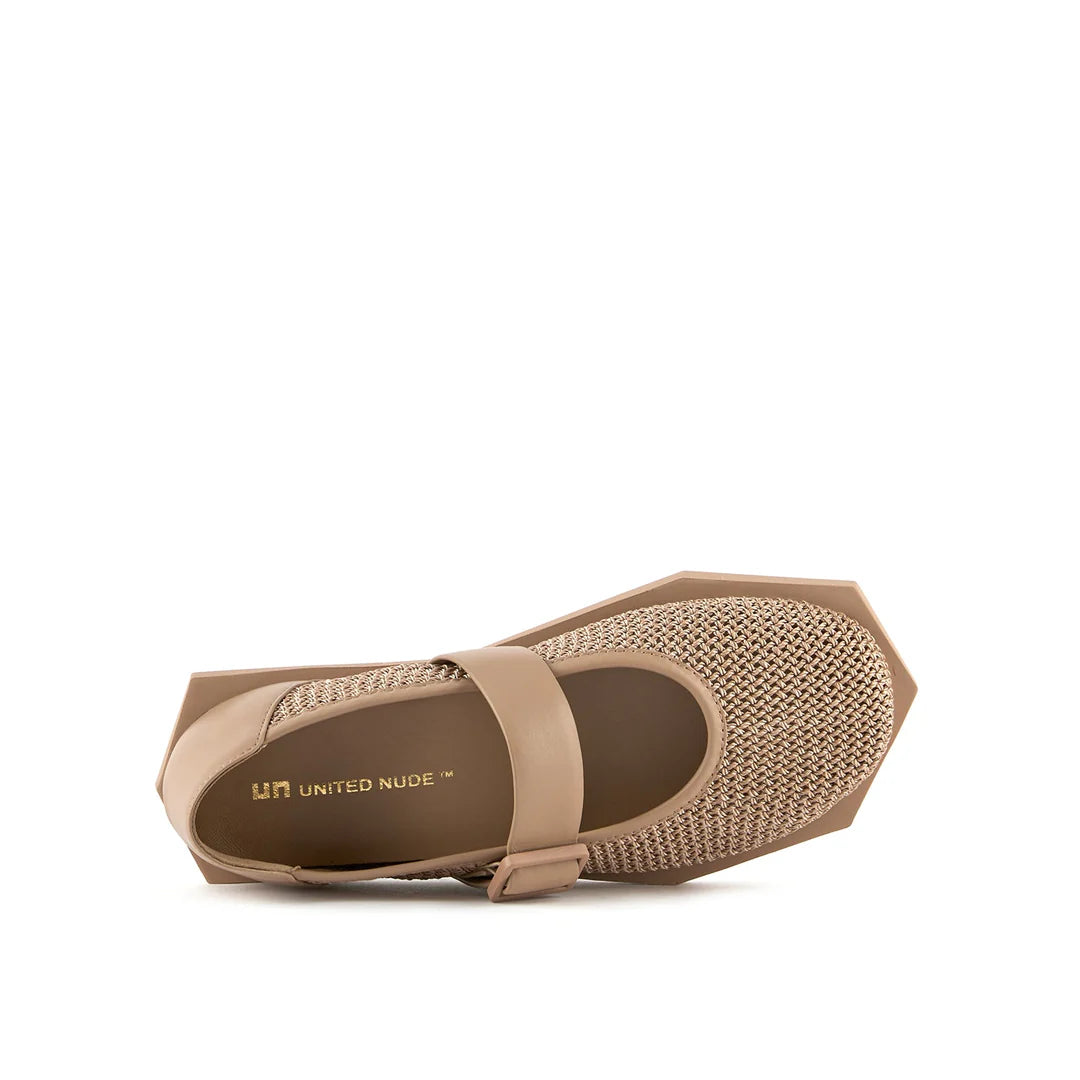 United Nude Poly Ballet Lo Timeless Taupe Baleriny Damskie Beżowe