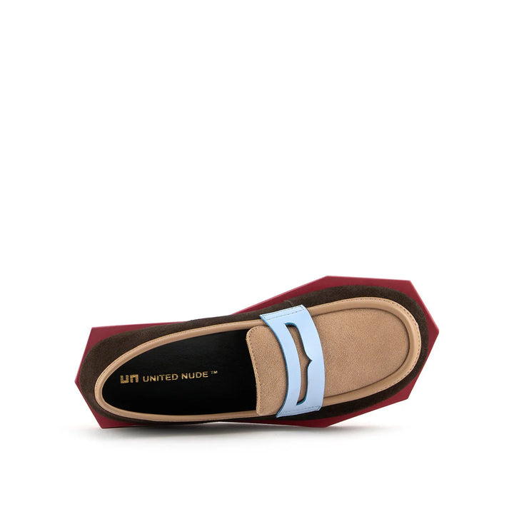 United Nude Poly Loafer Lo Unisex Amber Glow Mokasyny Damskie Męskie Brązowe