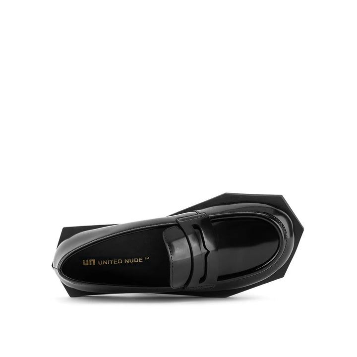 United Nude Poly Loafer Lo Unisex Black Mokasyny Damskie Męskie Czarne