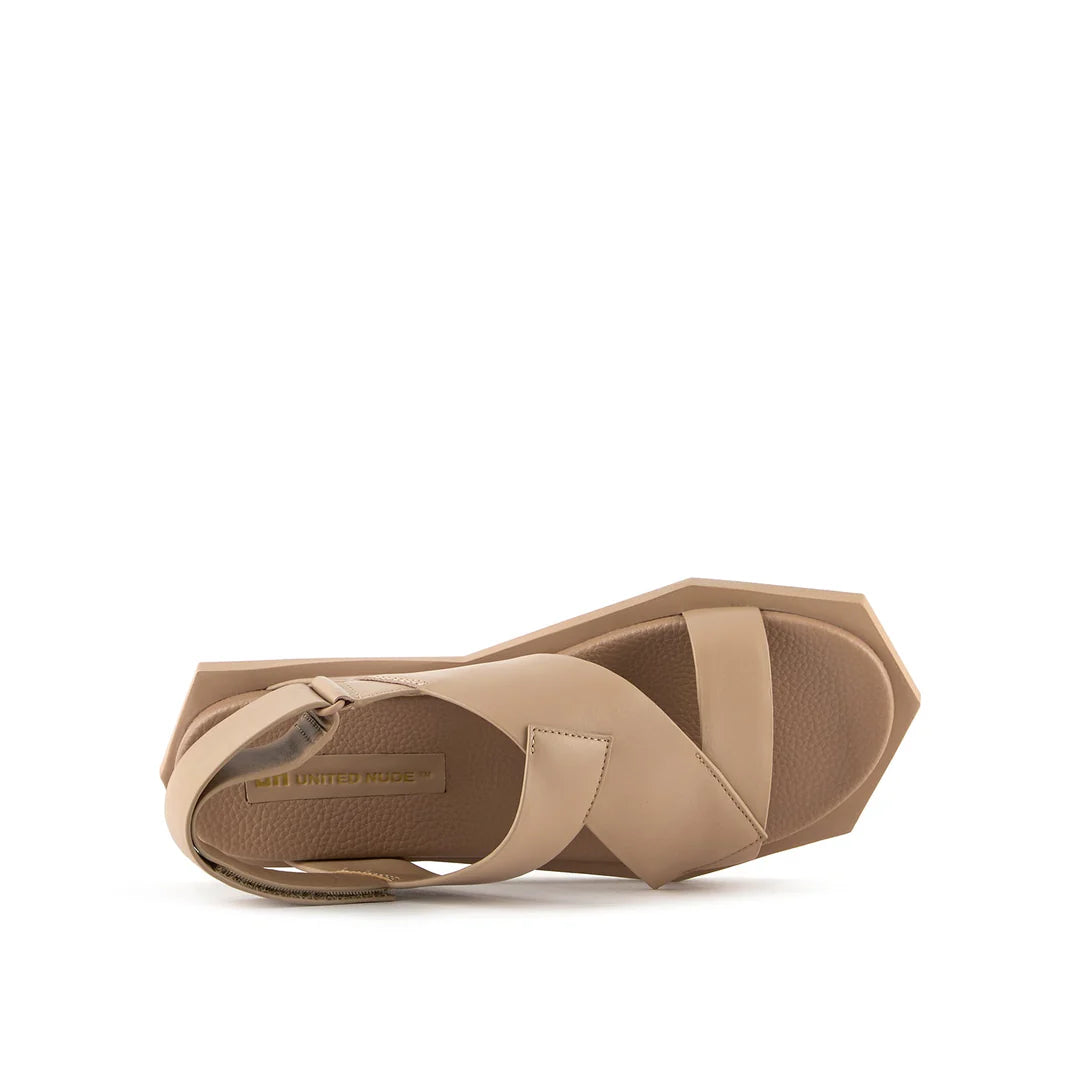 United Nude Poly Straps Lo Timeless Taupe Sandały Damskie Beżowe
