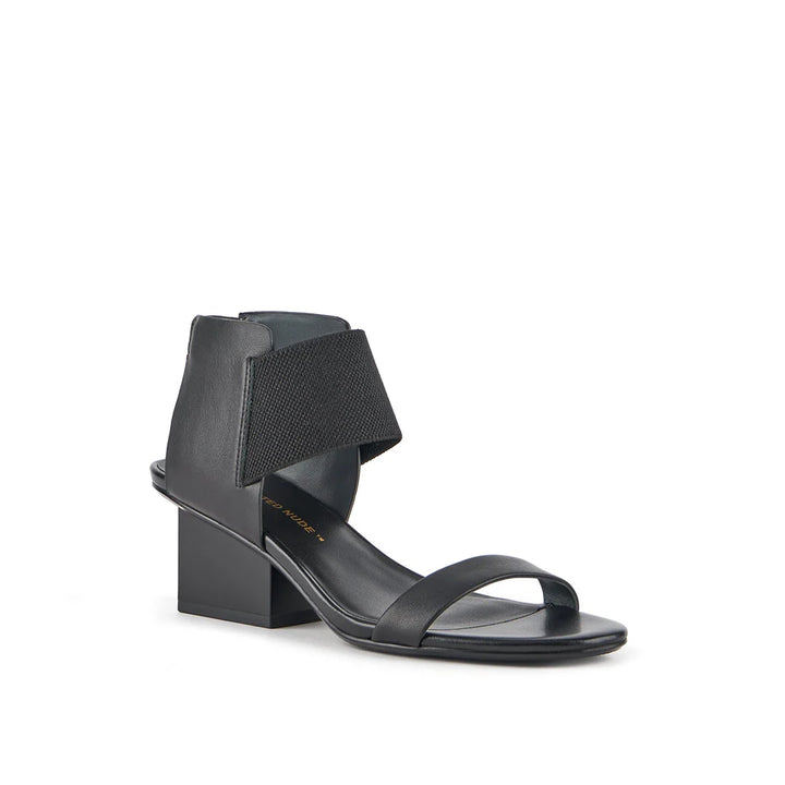 United Nude Raila Mid Black II Sandały na Obcasie Czarne