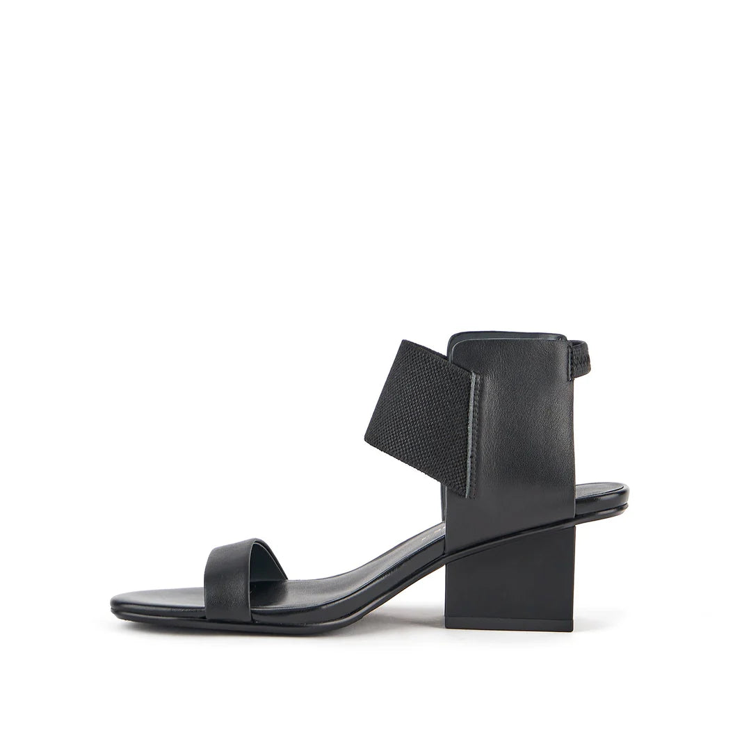 United Nude Raila Mid Black II Sandały na Obcasie Czarne